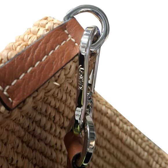 Loewe Large Slit Tote Bag in Brown Raffia - Picture 3 of 12